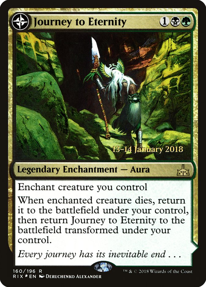 Journey to Eternity // Atzal, Cave of Eternity [Rivals of Ixalan Prerelease Promos] | Good Games Morley