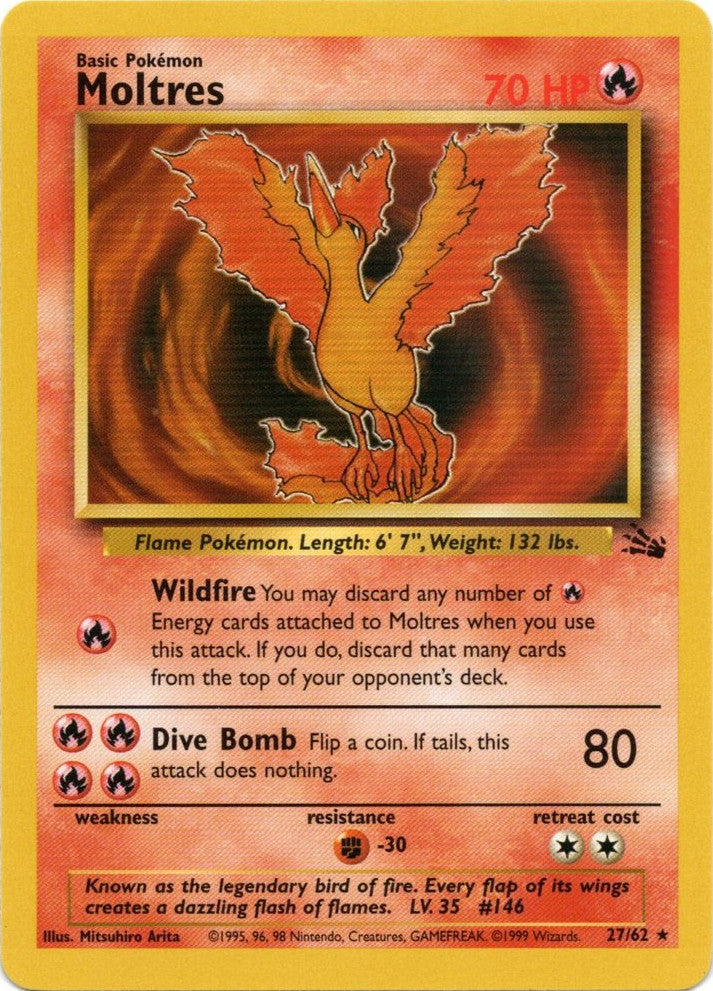 Moltres (27/62) [Fossil Unlimited] | Good Games Morley