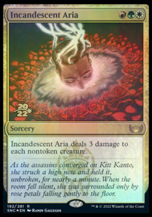 Incandescent Aria [Streets of New Capenna Prerelease Promos] | Good Games Morley
