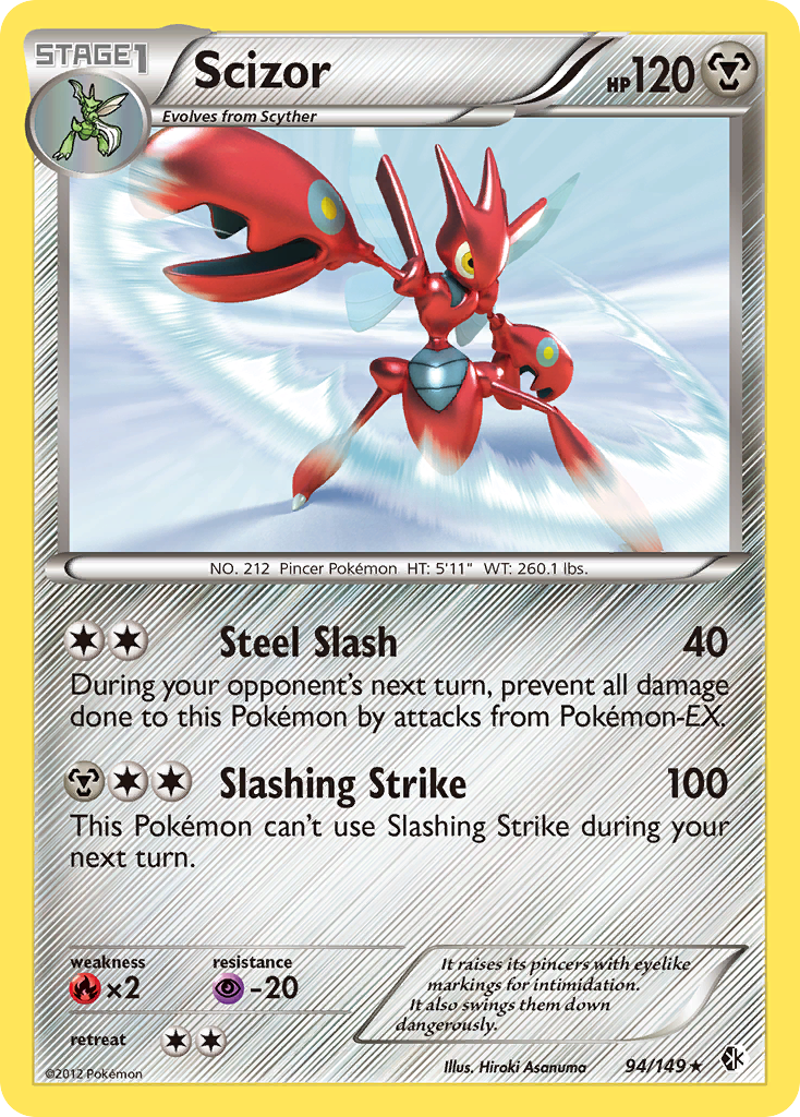 Scizor (94/149) [Black & White: Boundaries Crossed] | Good Games Morley
