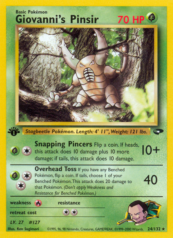 Giovanni's Pinsir (24/132) [Gym Challenge 1st Edition] | Good Games Morley