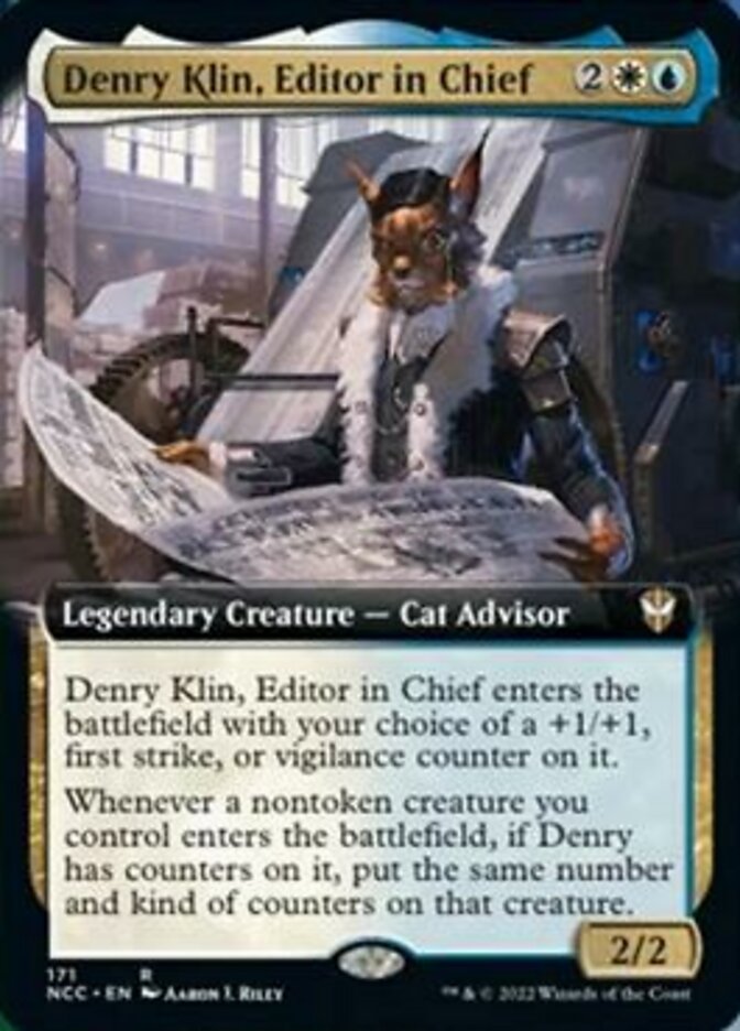 Denry Klin, Editor in Chief (Extended Art) [Streets of New Capenna Commander] | Good Games Morley