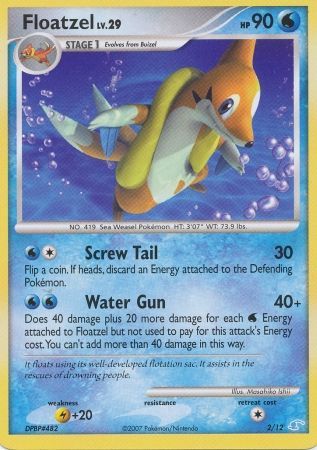 Floatzel (2/12) [Diamond & Pearl: Trainer Kit - Manaphy] | Good Games Morley