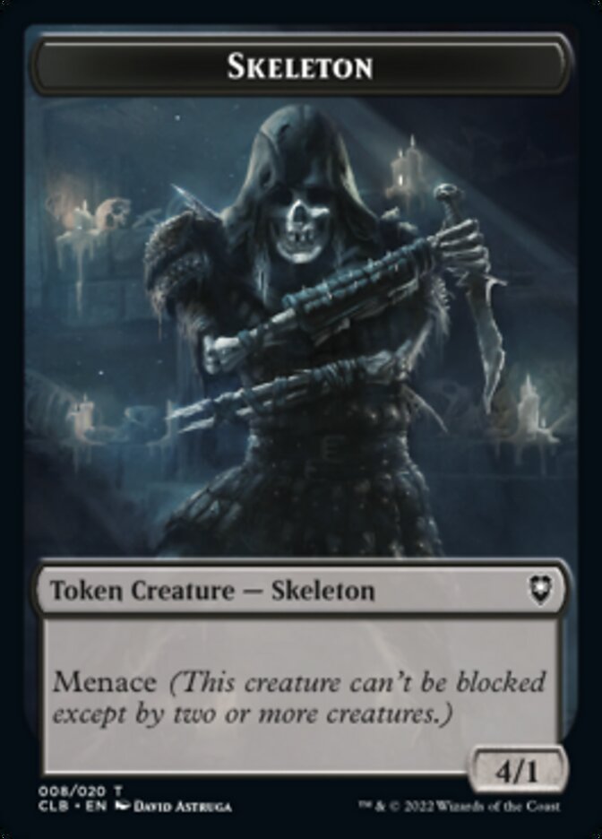Skeleton Token [Commander Legends: Battle for Baldur's Gate Tokens] | Good Games Morley