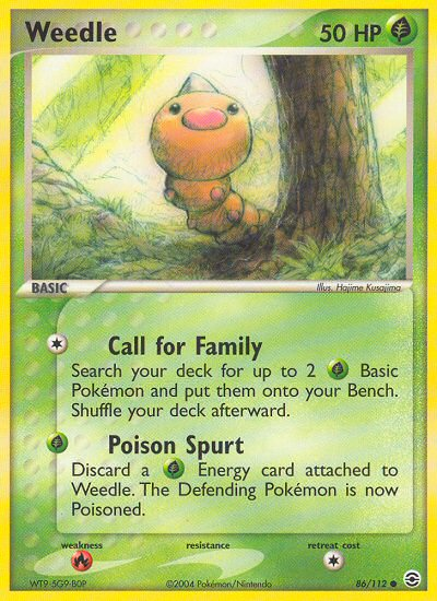 Weedle (86/112) [EX: FireRed & LeafGreen] | Good Games Morley