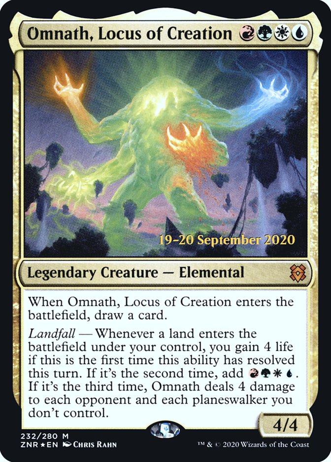 Omnath, Locus of Creation [Zendikar Rising Prerelease Promos] | Good Games Morley