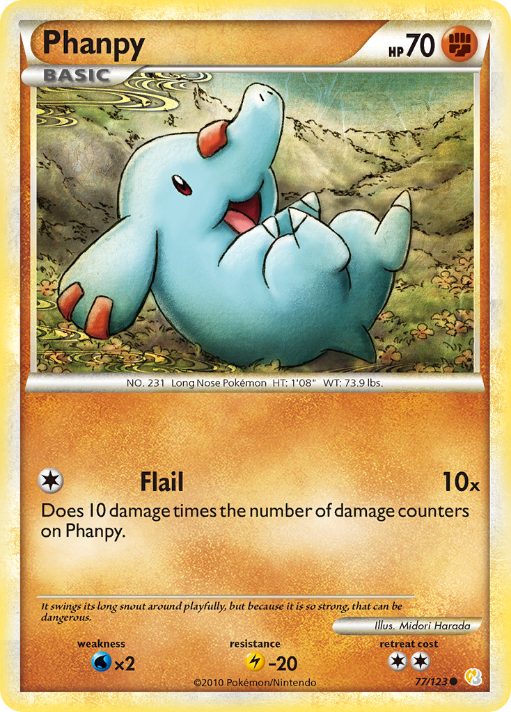 Phanpy (77/123) [HeartGold & SoulSilver: Base Set] | Good Games Morley