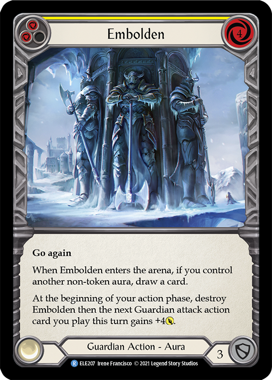 Embolden (Yellow) [ELE207] (Tales of Aria)  1st Edition Rainbow Foil | Good Games Morley