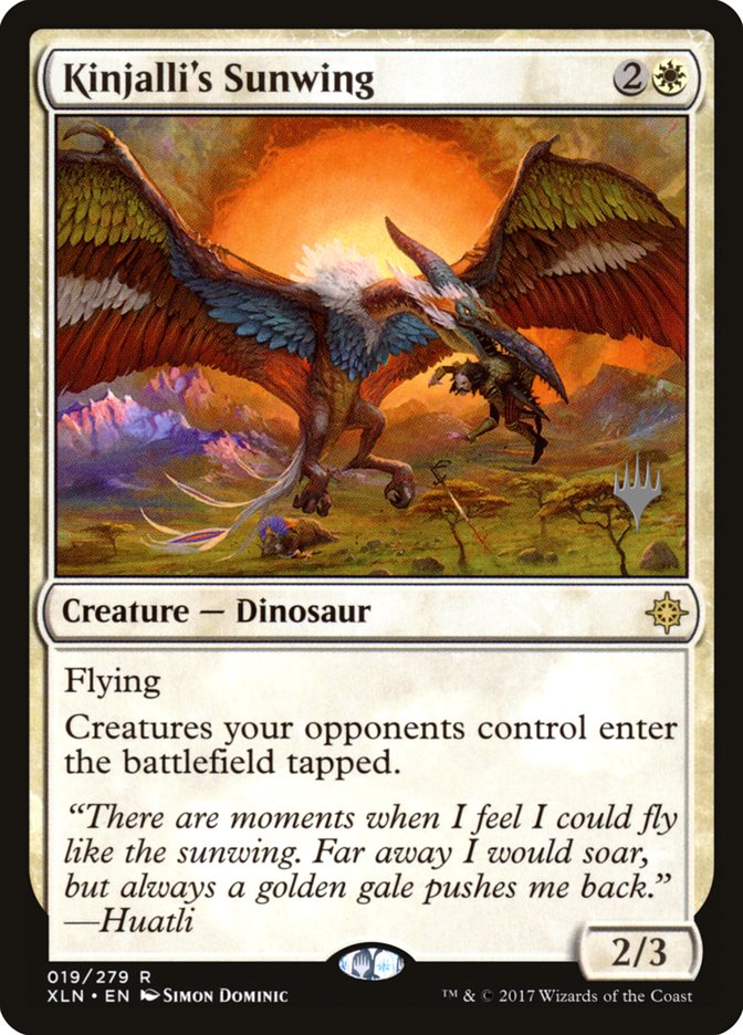 Kinjalli's Sunwing (Promo Pack) [Ixalan Promos] | Good Games Morley