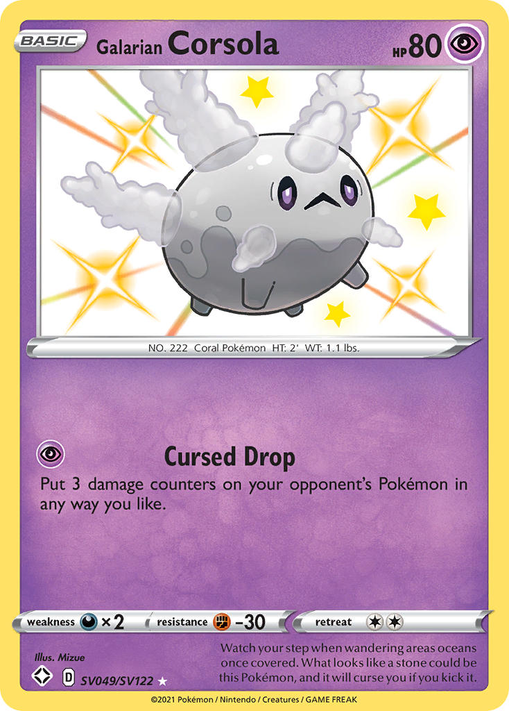 Galarian Corsola (SV049/SV122) [Sword & Shield: Shining Fates] | Good Games Morley