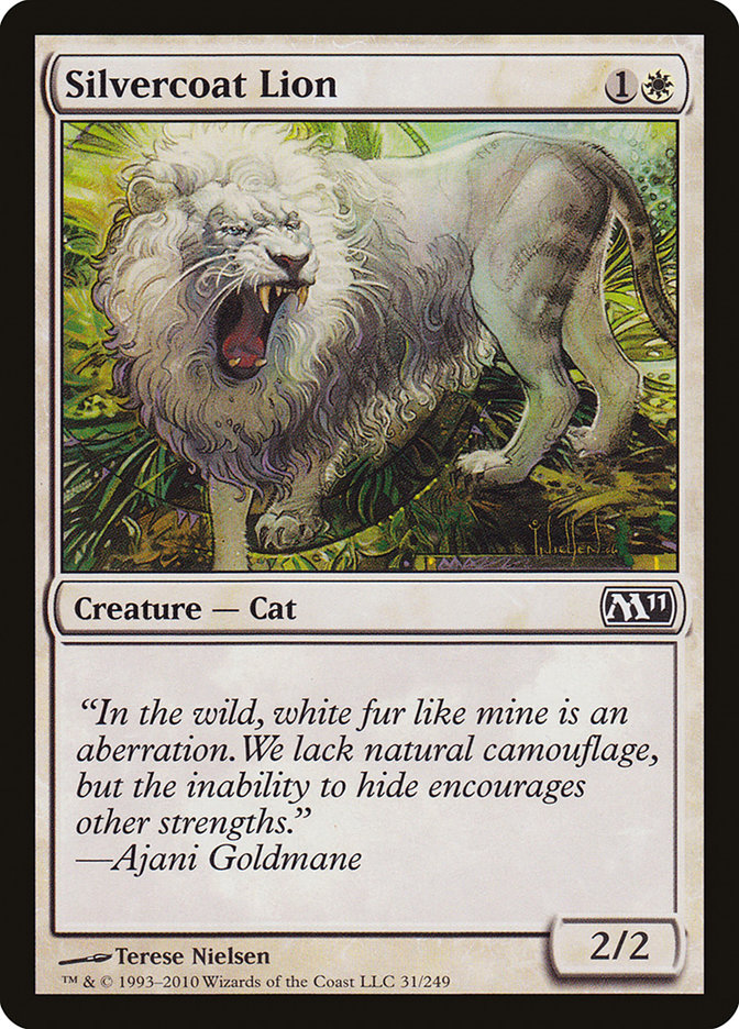 Silvercoat Lion [Magic 2011] | Good Games Morley