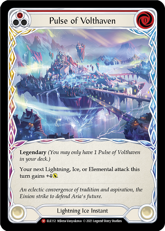 Pulse of Volthaven [ELE112] (Tales of Aria)  1st Edition Cold Foil | Good Games Morley