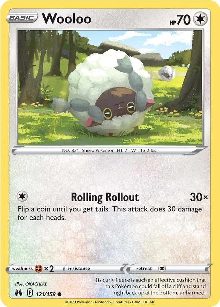Wooloo (121/159) [Sword & Shield: Crown Zenith] | Good Games Morley