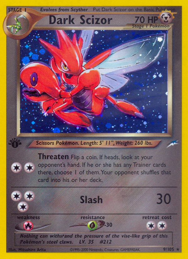 Dark Scizor (9/105) [Neo Destiny 1st Edition] | Good Games Morley