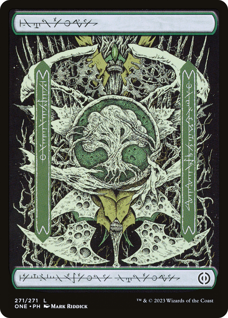 Forest (271) (Phyrexian) [Phyrexia: All Will Be One] | Good Games Morley