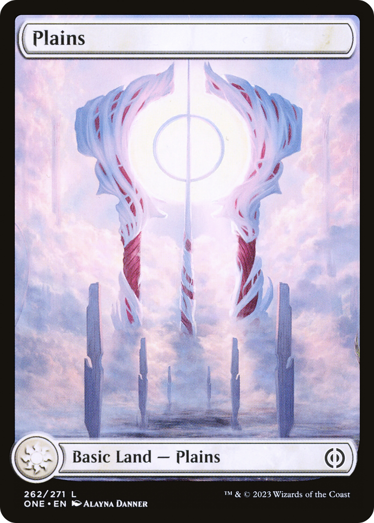 Plains (262) (Full-Art) [Phyrexia: All Will Be One] | Good Games Morley