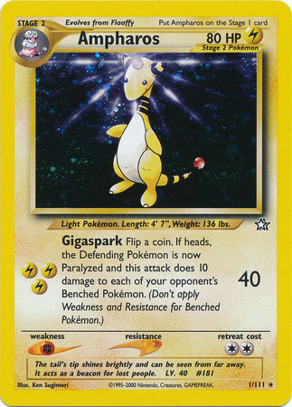 Ampharos (1/111) [Neo Genesis Unlimited] | Good Games Morley