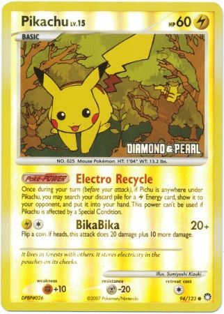 Pikachu (94/123) [Burger King Promos: 2008 Collection] | Good Games Morley
