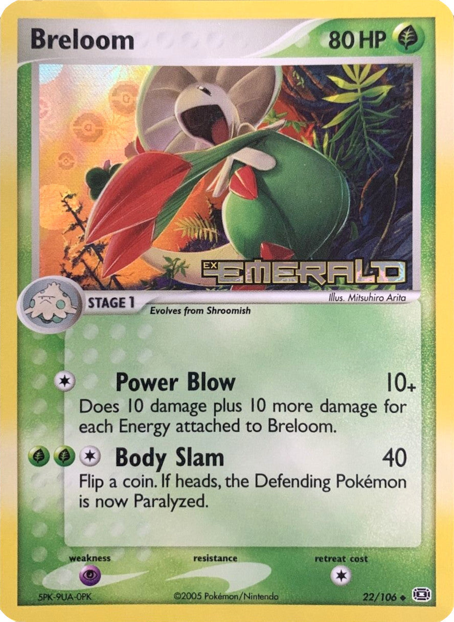 Breloom (22/106) (Stamped) [EX: Emerald] | Good Games Morley