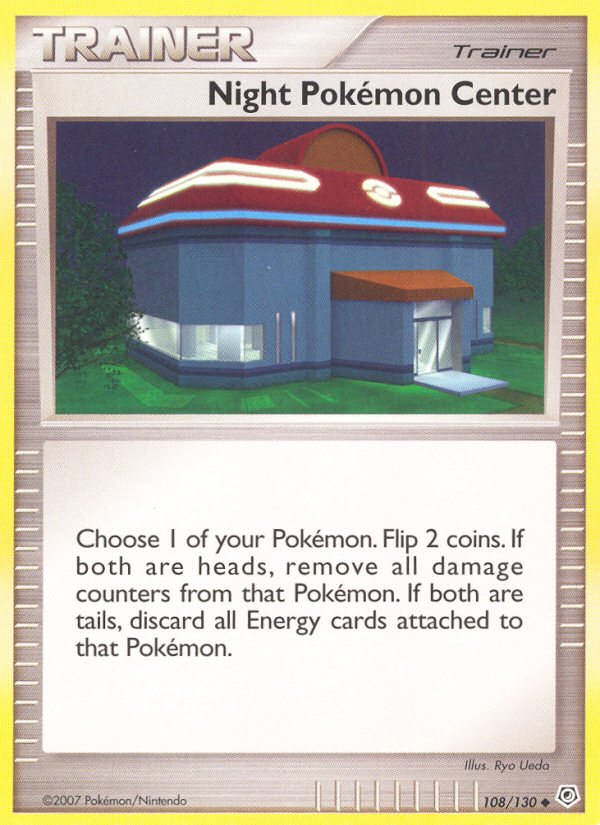 Night Pokemon Center (108/130) [Diamond & Pearl: Base Set] | Good Games Morley