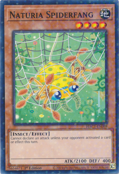 Naturia Spiderfang (Duel Terminal) [HAC1-EN098] Common | Good Games Morley