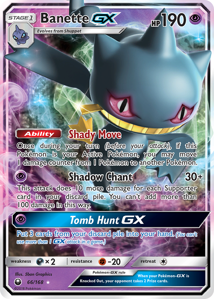 Banette GX (66/168) [Sun & Moon: Celestial Storm] | Good Games Morley