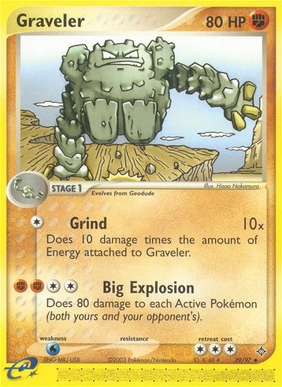 Graveler (29/97) [EX: Dragon] | Good Games Morley