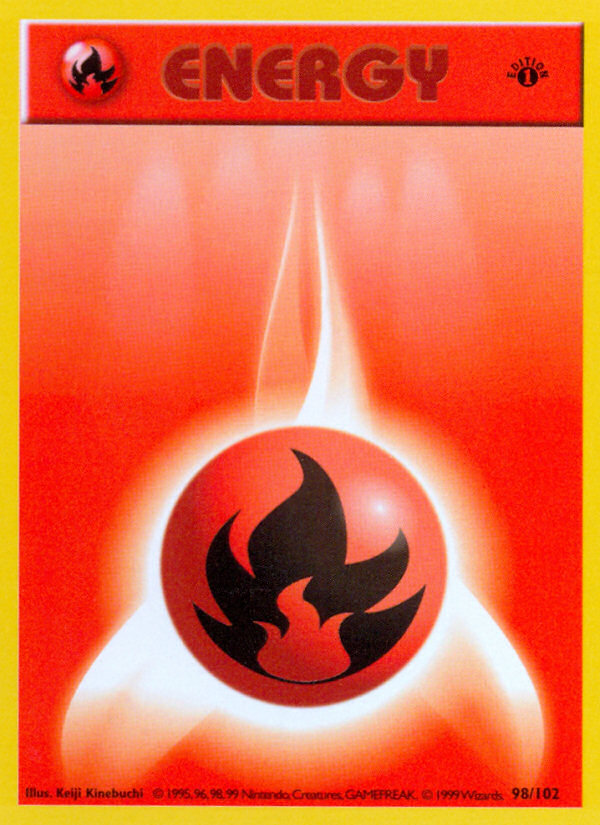 Fire Energy (98/102) (Shadowless) [Base Set 1st Edition] | Good Games Morley