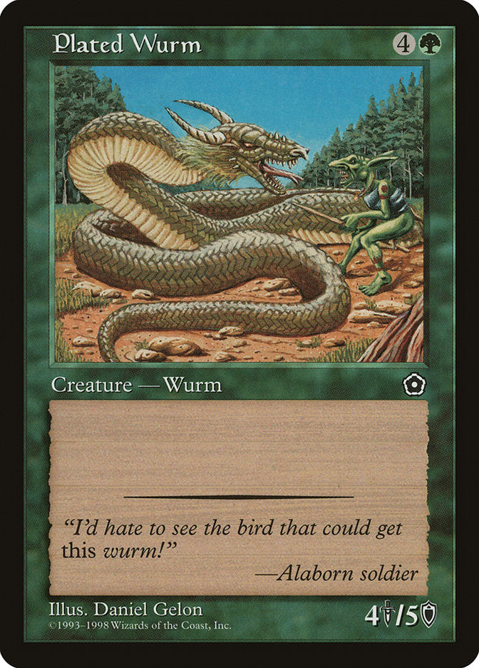 Plated Wurm [Portal Second Age] | Good Games Morley