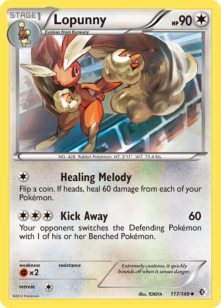 Lopunny (117/149) [Black & White: Boundaries Crossed] | Good Games Morley
