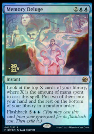 Memory Deluge [Innistrad: Midnight Hunt Prerelease Promos] | Good Games Morley