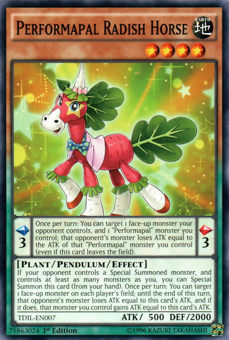 Performapal Radish Horse [TDIL-EN007] Common | Good Games Morley