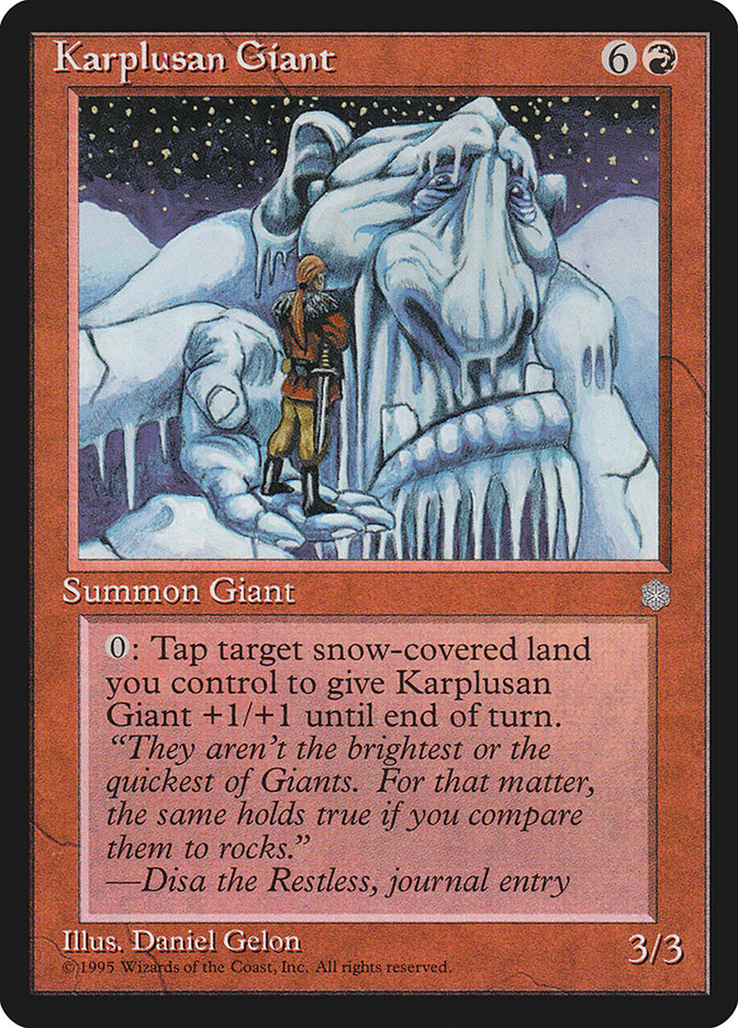 Karplusan Giant [Ice Age] | Good Games Morley