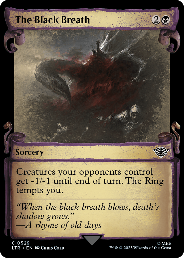 The Black Breath [The Lord of the Rings: Tales of Middle-Earth Showcase Scrolls] | Good Games Morley
