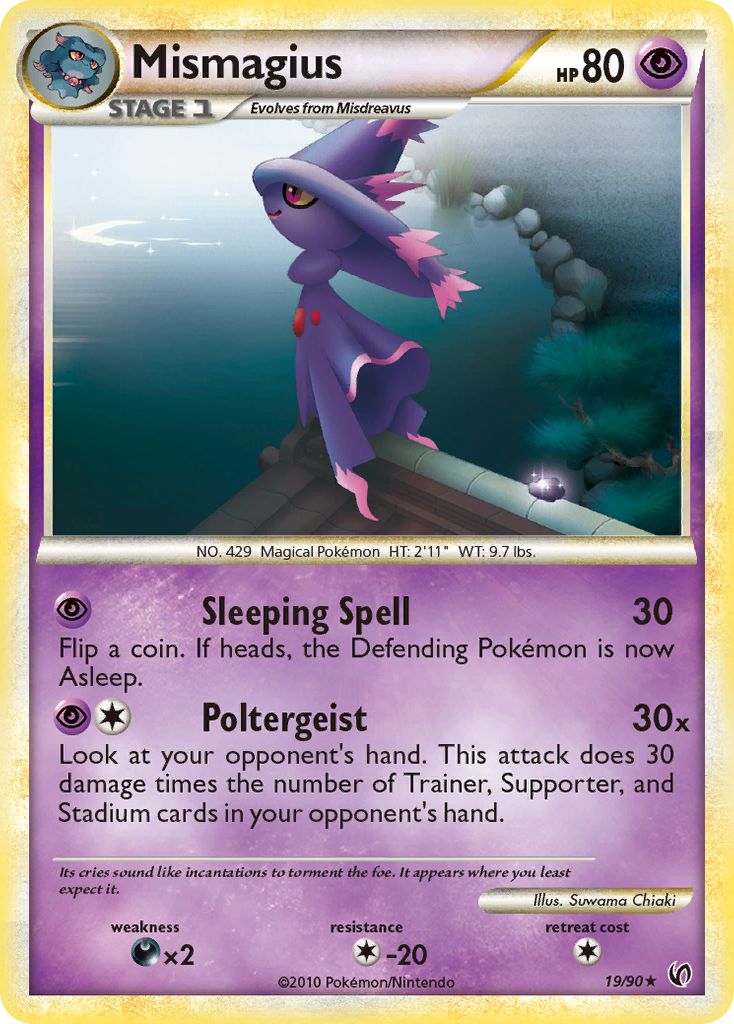 Mismagius (19/90) [HeartGold & SoulSilver: Undaunted] | Good Games Morley