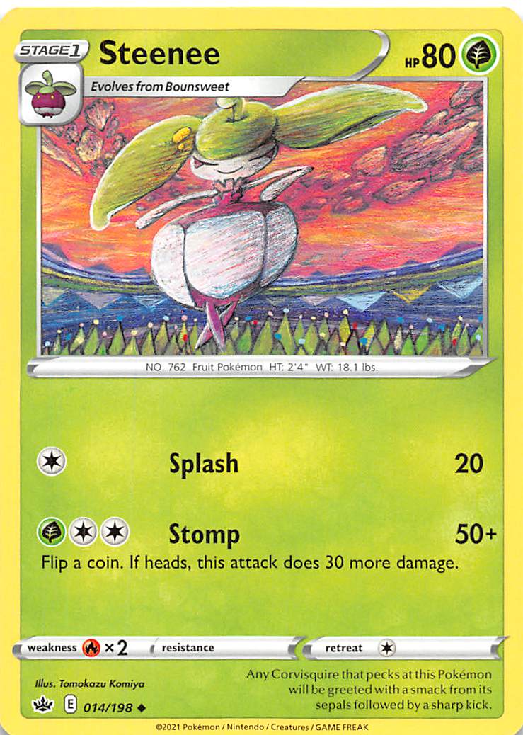Steenee (014/198) [Sword & Shield: Chilling Reign] | Good Games Morley