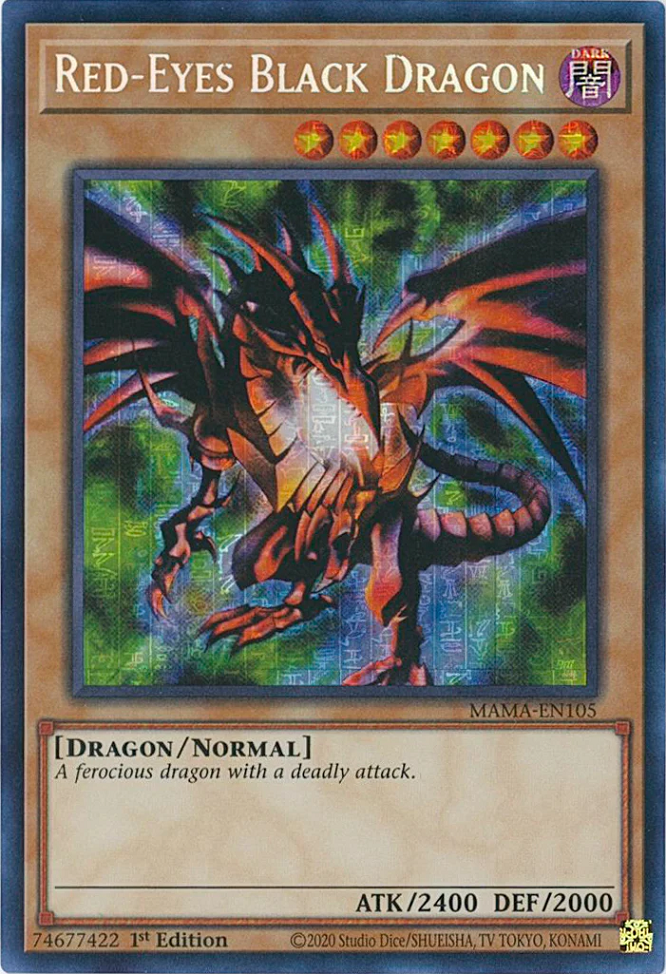 Red-Eyes Black Dragon [MAMA-EN105] Secret Pharaoh's Rare | Good Games Morley