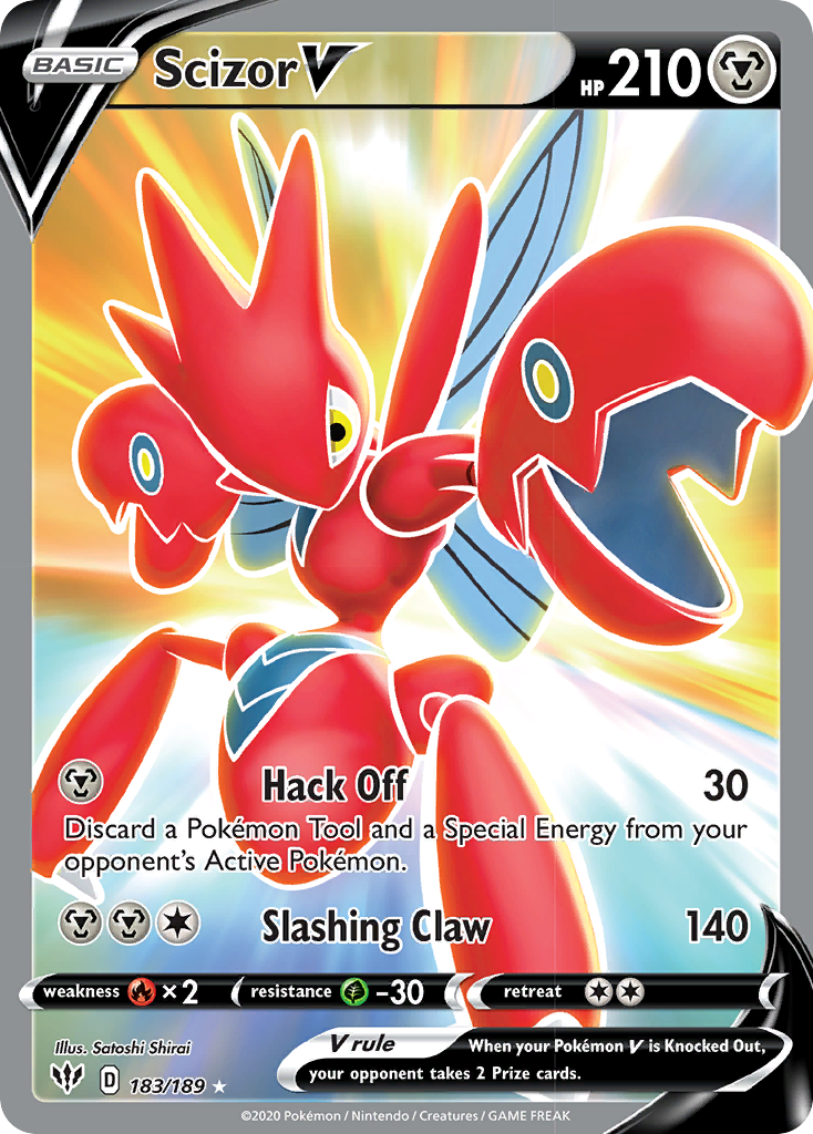 Scizor V (183/189) [Sword & Shield: Darkness Ablaze] | Good Games Morley