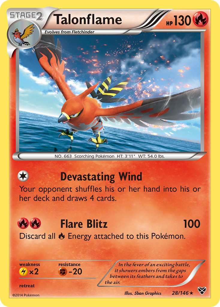 Talonflame (28/146) (Cosmos Holo) (Blister Exclusive) [XY: Base Set] | Good Games Morley