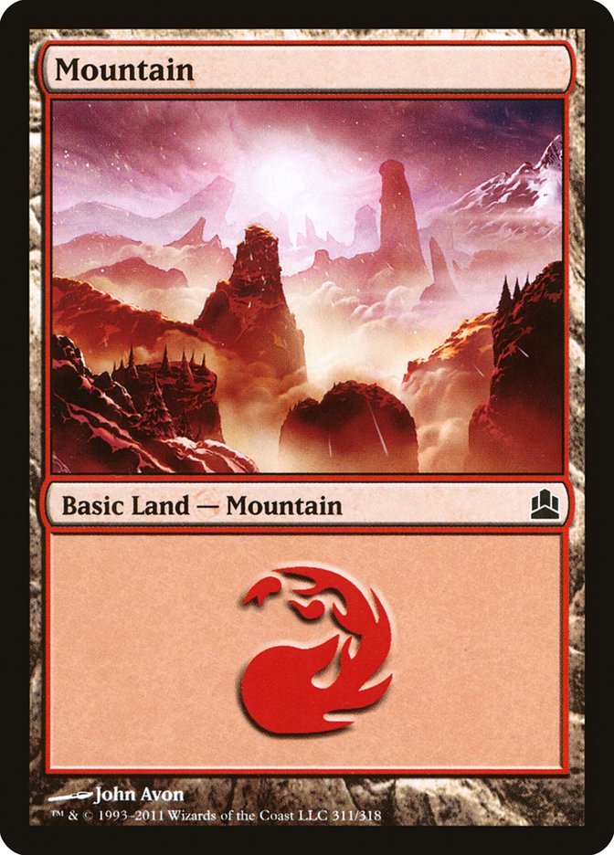 Mountain (311) [Commander 2011] | Good Games Morley