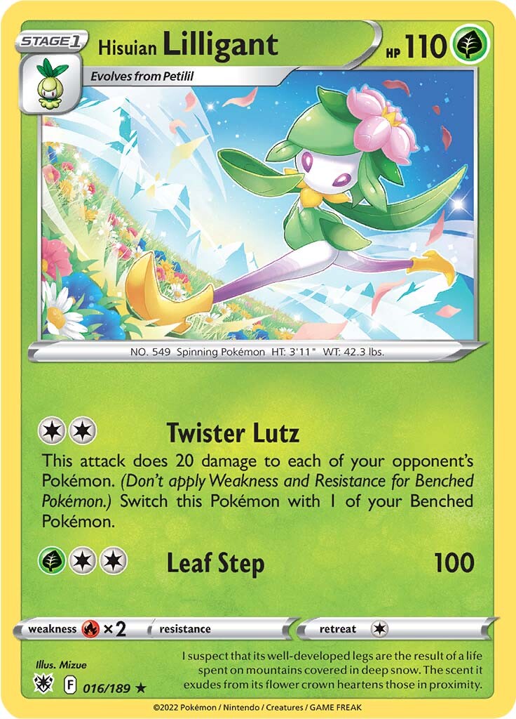 Hisuian Lilligant (016/189) [Sword & Shield: Astral Radiance] | Good Games Morley