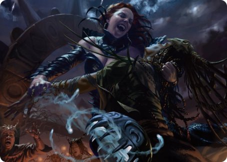 Olivia's Midnight Ambush Art Card [Innistrad: Midnight Hunt Art Series] | Good Games Morley