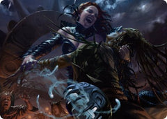 Olivia's Midnight Ambush Art Card [Innistrad: Midnight Hunt Art Series] | Good Games Morley