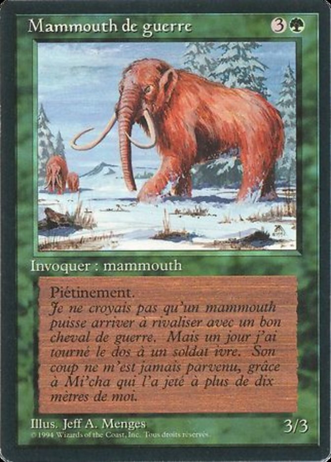 War Mammoth [Foreign Black Border] | Good Games Morley
