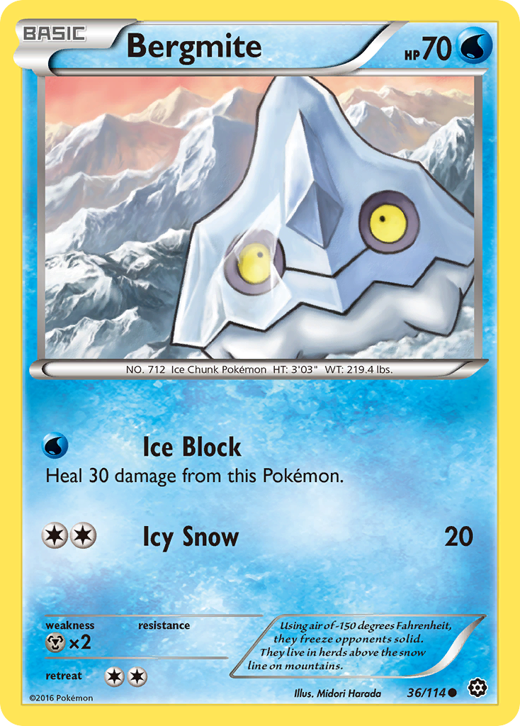 Bergmite (36/114) [XY: Steam Siege] | Good Games Morley