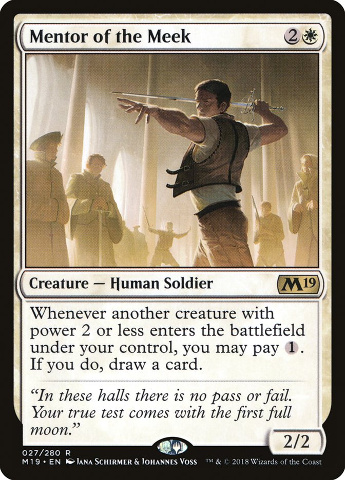 Mentor of the Meek [Core Set 2019] | Good Games Morley
