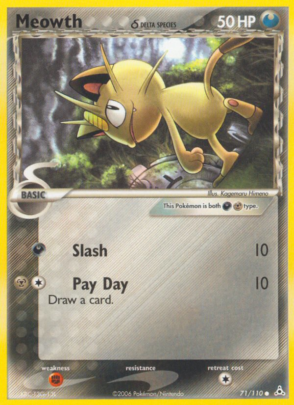 Meowth (71/110) (Delta Species) [EX: Holon Phantoms] | Good Games Morley