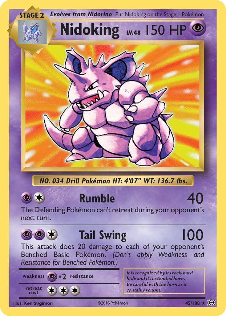 Nidoking (45/108) (Theme Deck Exclusive) [XY: Evolutions] | Good Games Morley