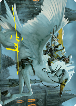 Gryff Rider Art Card (Gold-Stamped Signature) [Innistrad: Crimson Vow Art Series] | Good Games Morley