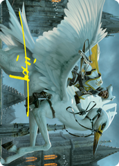 Gryff Rider Art Card (Gold-Stamped Signature) [Innistrad: Crimson Vow Art Series] | Good Games Morley